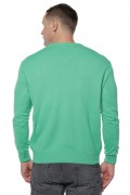 Pulover barbatesc ,Cashmere, Giovane Ricco, in anchior, cu lana merinos si casmir, Verde Deschis